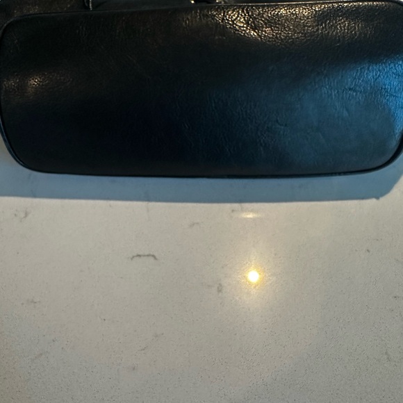 Stuart Weitzman Black Leather Lace-Up Shoulder Bag - Picture 9 of 10